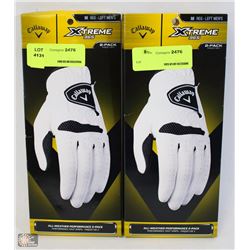 TWO MENS GOLF GLOVES SIZE M