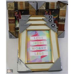 FLAT OF PICTURE FRAMES 5 X 7 AND 4 X 6