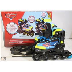 DISNEY ADJUSTABLE SWITCHER SKATES SIZE YOUTH 8-11