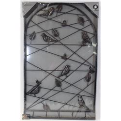 DECORATIVE METAL WALL KEY & NOTE HANGER