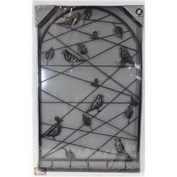 DECORATIVE METAL WALL KEY & NOTE HANGER