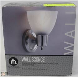 BRUSHED NICKEL WALL SCONCE