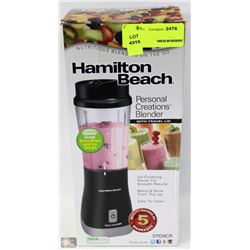 HAMILTON BEACH PERSONAL CREATIONS BLENDER