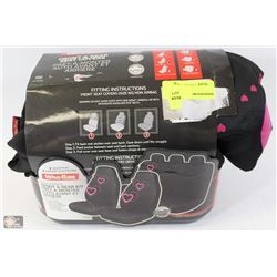 HEART DESIGN SEAT COVERS FOR FRONT & REAR