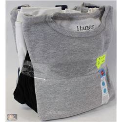 LOT OF 6 HANES SOFT COTTON SWEATSHIRTS SIZE LARGE