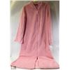 Image 1 : LADIES PLUSH PINK ZIPUP HOUSECOAT SIZE MEDIUM