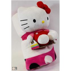 HELLO KITTY DOLL AND PLUSH BLANKET SET