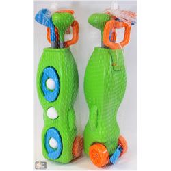 PAIR OF GOLF CADDY SETS