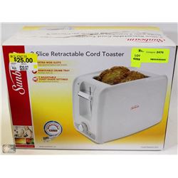 SUNBEAM 2 SLICE RETRACTABLE CORD TOASTER