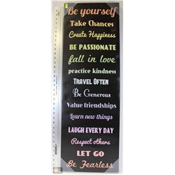 BE YOURSELF MOTIVATIONAL WALL HANGING