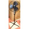 Image 1 : 3 SPEED OSCILLATING FLOOR FAN - BLACK