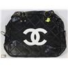Image 1 : REPLICA CHANEL PURSE WITH WHITE LOGO