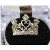 Image 1 : 925 SILVER CROWN JEWELED RING SIZE 8