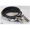 Image 1 : LOT OF 3 DESIGNER BELTS -REPLICA DC, BURBERRY, ED