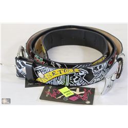 LOT OF 2 DESIGNER BELTS (REPLICA  HARDY