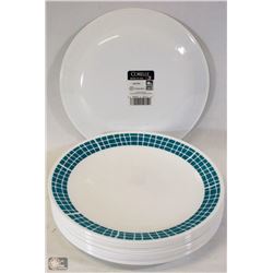 FLAT OF 13 CORELLE DINNER PLATES