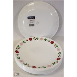 FLAT OF 12 CORELLE DINNER PLATES