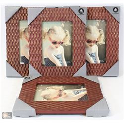 LOT OF 4 PICTURE FRAMES 5" X 7"
