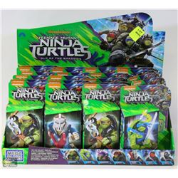 FLAT OF 16PIECE NINJA TURTLE FIGURES (QTY OF 24)