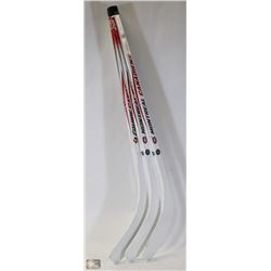 LOT OF 3  24" MINIATURE HOCKEY STICKS "CANADIENS"