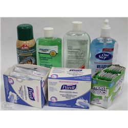 BOX W/3 LIQUID HAND SANITIZERS, 3 BOXES
