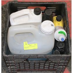 BLACK CRATE W/AUTO/TRUCK FLUIDS INCL.