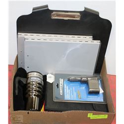 BOX W/PROFESSIONAL DRIVER'S ACCESSORIES -