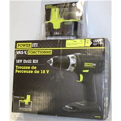 18V DRILL WITH 2 BATTERIES AND CHARGER NEW IN BOX