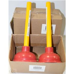 SIX NEW MINI SINK PLUNGERS