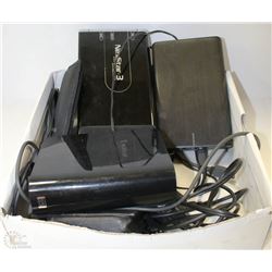 BOX W/6 EXTERNAL HARDDRIVE STORAGE