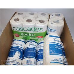 BOX W/13 WHITE PERFORATED PAPER TOWEL