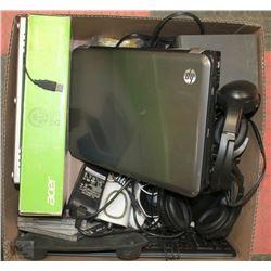 LARGE BOX W/COMPUTER ACCESSORIES INCL.