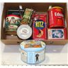 Image 1 : FLAT OF COLLECTORS TINS