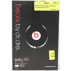 REPLICA BY DR. DRE. OVER EAR HEADPHONES BLACK