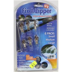 NEW 6 PC FIX A ZIPPER KIT