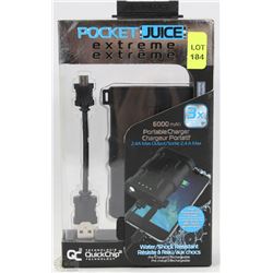 POCKET JUICE EXTREME PORTABLE CHARGER 6000MAH