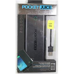POCKET JUICE PORTABLE CHARGER 20,000MAH
