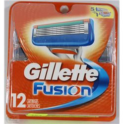 GILLETTE FUSION 12PK BLADE REFILLS