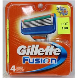GILLETTE FUSION 4PK BLADE REFILLS