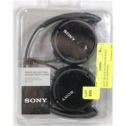 SONY BLACK ON THE EAR HAND FREE HEADPHONES