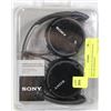 Image 1 : SONY BLACK ON THE EAR HAND FREE HEADPHONES