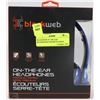 Image 1 : BLACKWEB ON THE EAR HEADPHONES PREMIUM SERIES BLUE