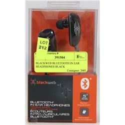 BLACKWEB BLUETOOTH IN EAR HEADPHONES BLACK