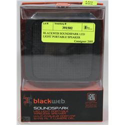 BLACKWEB SOUNDSPARK LED LIGHT PORTABLE SPEAKER