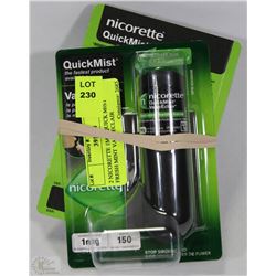 2 NICORETTE 1MG QUICK MIST FRESH MINT VAPOECLAIR