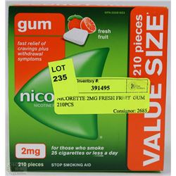 NICORETTE 2MG FRESH FRUIT  GUM 210PCS