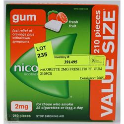 NICORETTE 2MG FRESH FRUIT  GUM 210PCS