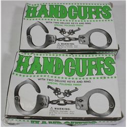 2 NEW SETS OF HANDCUFFS