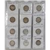 Image 1 : LOT OF 12 SILVER QUARTERS 1900-1968
