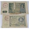 Image 1 : GERMAN NAZI 2 BANK NOTES FROM OCCUPIED COUNTRIES